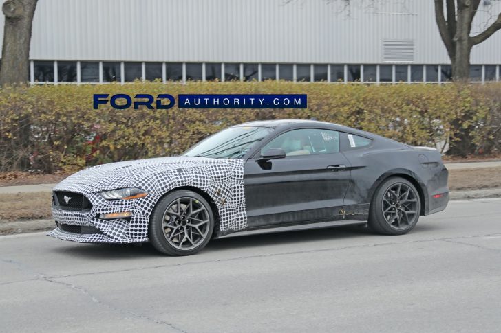 2023 Ford Mustang S650 Mule Prototype February 2021 Exterior 005 side front three quarters 728x485